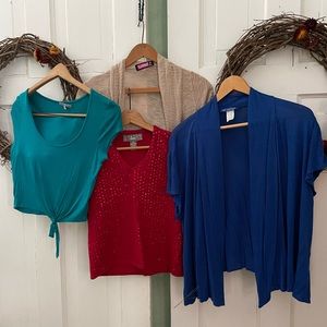 🌻Norton Petites Plus Four Others Short Sleeve Top Bundle Women's Size M